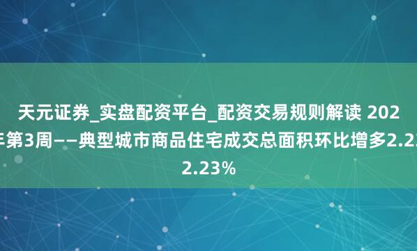 天元证券_实盘配资平台_配资交易规则解读 2026年第3周——典型城市商品住宅成交总面积环比增多2.23%